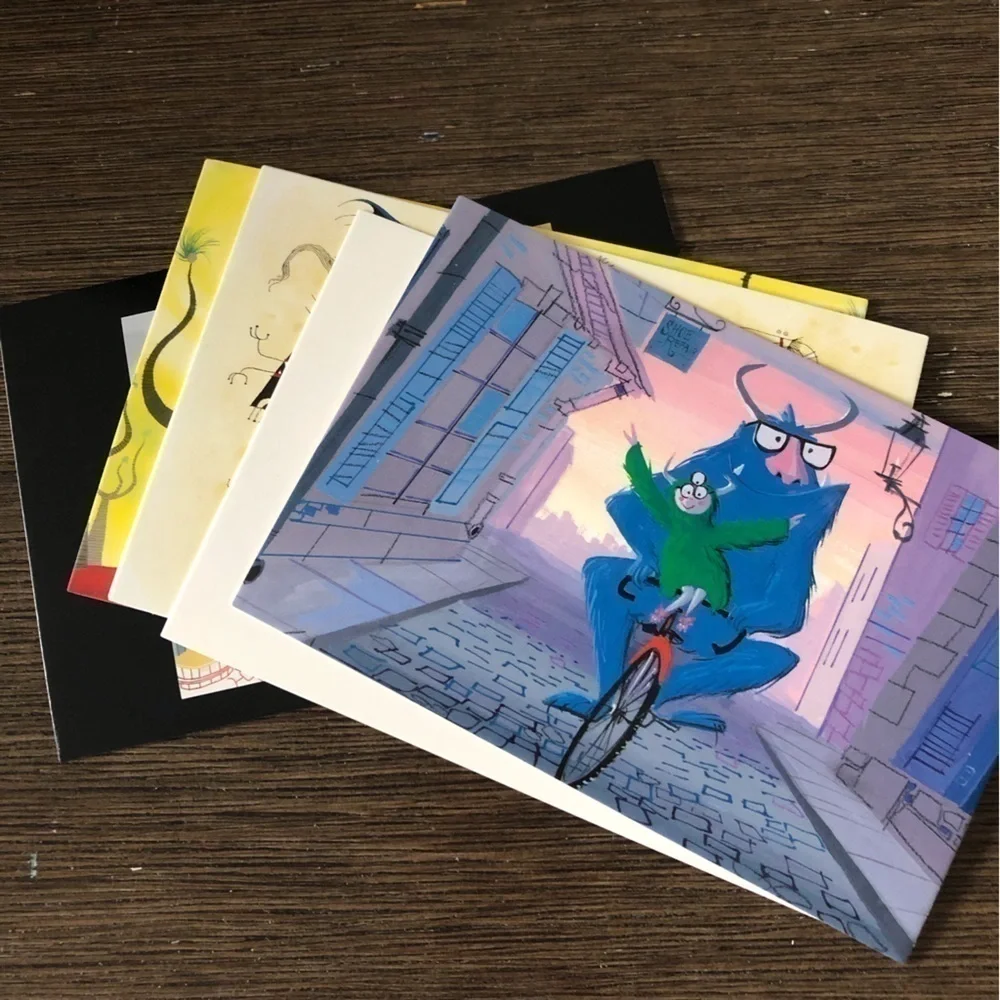Disney Pixar Movie Postcards: Monster's INC. 6 pack.